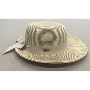 Karen Keith Braided Toyo Straw Sunhat for Beach, Boat,‎ Gardening BT23-F